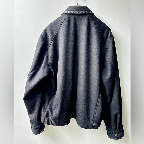 EUC MISSANI Le Collezioni Cashmere Blend Leather Trim Jacket, size XL - Picture 10 of 15